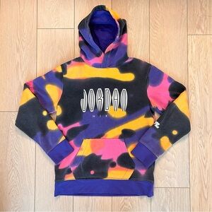 Nike Air Jordan JUMP MAN Purple Camo Pull Over Hoodie Youth Size XL 13-15 YRS